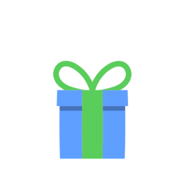 Animated gift box representing appreciation
